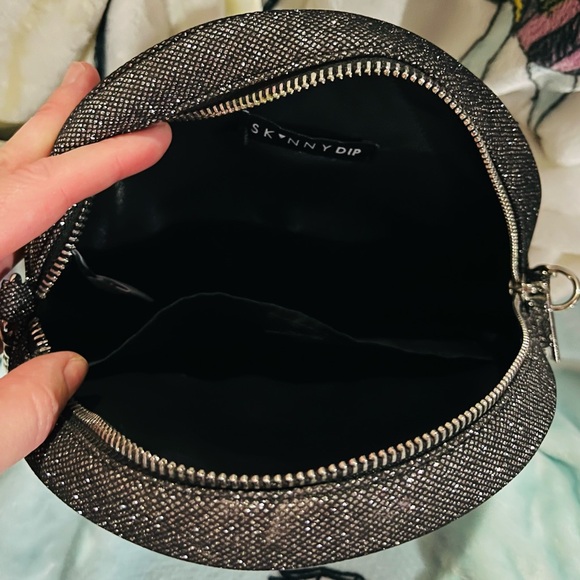 Disney Nightmare Before Christmas Jack SkellingtonBlack and Silver Crossbody Bag - Picture 4 of 4